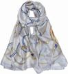 iristide lightweight scarves protection 22 beige women's accessories logo