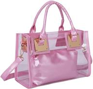 👜 cooba transparent satchel messenger women's handbags & wallets: stylish shoulder bags and totes logo