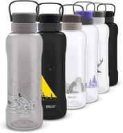 💧 bros bpa free large sports water bottle (capa): creative designs, durable & leak proof – ideal for gym, fitness, camping, hiking logo