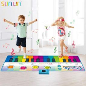 img 3 attached to 🎹 SUNLIN Keyboard Instrument for Toddlers: A 71X29-Inch Musical Wonderland