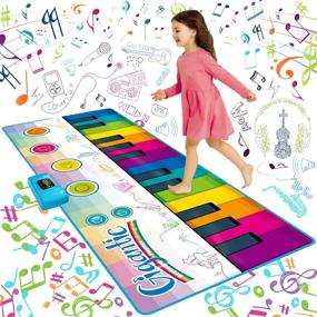 img 4 attached to 🎹 SUNLIN Keyboard Instrument for Toddlers: A 71X29-Inch Musical Wonderland