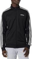 stylish and functional: adidas men's essentials 3-stripes tricot track jacket logo