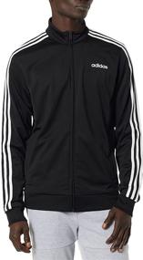 img 4 attached to Stylish and Functional: adidas Men's Essentials 3-Stripes Tricot Track Jacket