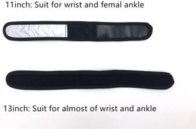 img 3 attached to ✨ Enhance Your Fitness Gear with Wanty Reflective Adjustable Wristband Arm Band for Fitbit and Garmin Fitness Bands