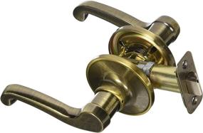 img 1 attached to 🚪 Vintage Universal Passage Door Lever in Antique Brass Finish by Schlage J Dexter