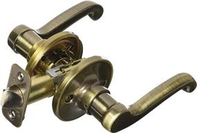 img 2 attached to 🚪 Vintage Universal Passage Door Lever in Antique Brass Finish by Schlage J Dexter