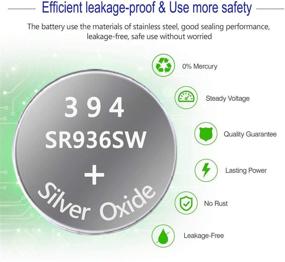img 3 attached to ⌚ 394 SR936SW Watch Battery 1.55V - Long-lasting Silver Oxide Button Cell - Pack of 10