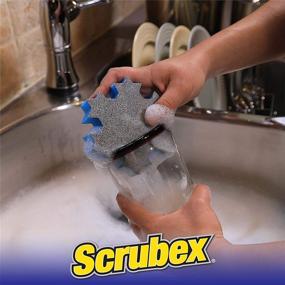 img 2 attached to 🧽 Scrubex Ninja Non-Scratch Odor-Resistant Scrubber Sponge, Pack of 4