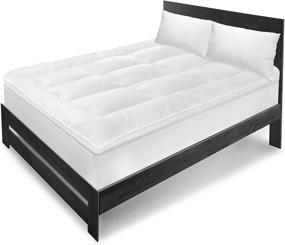 img 2 attached to Queen Size EcoPEDIC 2.5-Inch MemoryLOFT Mattress Topper with 100% Cotton Cover in White