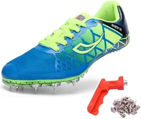 img 4 attached to Rich Spikes Men's Athletic Track Shoes and Racing Footwear