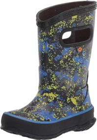 img 4 attached to Bogs Rainboot Rain Marble Print Boys' Shoes ~ Boots