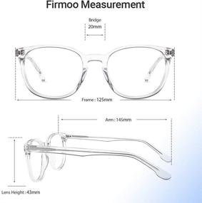 img 2 attached to Очки Firmoo, блокирующие синий свет: оправа для мужчин/женщин в стиле «нерд», предназначенные для работы за компьютером - снижают нагрузку на глаза и защищают от вредного синего света.