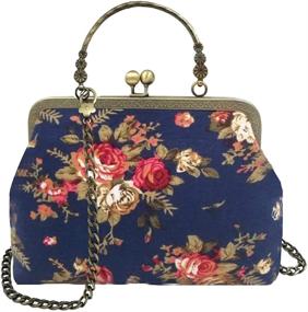 img 1 attached to Abuyall Floral Handle Handbag Shoulder Women's Handbags & Wallets for Shoulder Bags