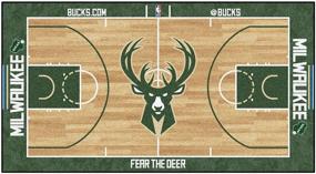 img 4 attached to FANMATS Milwaukee Bucks Nylon Runner Small: ФЛОРМАРТЫ Милуоки Бакс Нейлоновый бегунок малый.