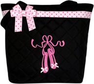 lil princess quilted ballet slippers women's handbags & wallets logo