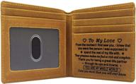 👨 engraved personalized tri fold wallet for husband or boyfriend logo