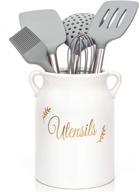 kitchen countertop organizer utensils farmhouse logo