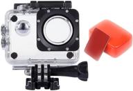 📷 waterproof case and floating sponge for vvhooy action camera, compatible with akaso ek7000/vemont/remali/cooau/hls/jadfezy action camera for outdoor sports logo