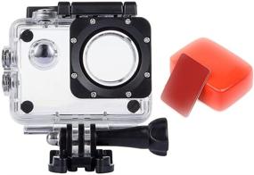 img 4 attached to 📷 Waterproof Case and Floating Sponge for VVHOOY Action Camera, Compatible with AKASO EK7000/Vemont/Remali/COOAU/HLS/Jadfezy Action Camera for Outdoor Sports