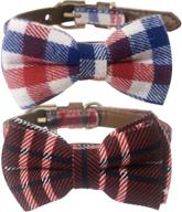 🍓 charming strawberryec bowtie collar for small dogs and cats: perfect for stylish girls and boys logo