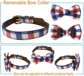 img 3 attached to 🍓 Charming StrawberryEC Bowtie Collar for Small Dogs and Cats: Perfect for Stylish Girls and Boys