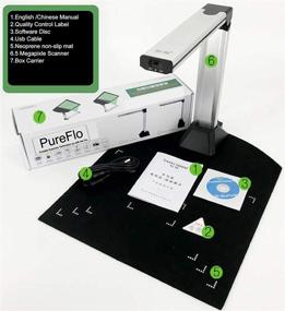 img 4 attached to 📷 PureFlo Portable Document Camera: Easy Scanning & Webcam for Teachers! USB Connected Web Camera with Laptop/Desktop Compatibility & Mini CD Application