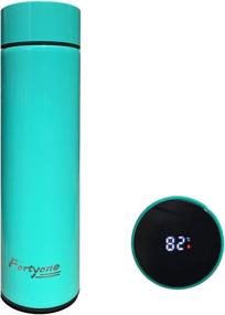 img 4 attached to FortyOne Thermos Cup - Stainless Steel Coffee Mug with Temperature Display - Vacuum Insulated Coffee Thermos Bottle, Keeps Drinks Hot or Cold (Green)