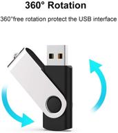 📦 keathy bulk usb flash drives 4gb 50 pack | usb 2.0 pendrive memory stick | swivel thumb drives (50pack, 4gb) logo