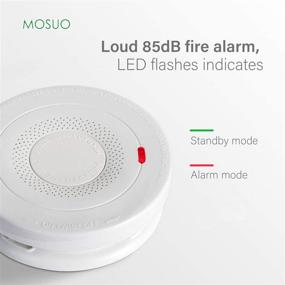 img 2 attached to 🔥 10-Year Battery Smoke and Carbon Monoxide Detector Alarm - MOSUO Fire Alarms Smoke Detectors with Dual Sensor | UL 217 & UL 2034 Compliant