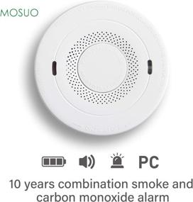 img 3 attached to 🔥 10-Year Battery Smoke and Carbon Monoxide Detector Alarm - MOSUO Fire Alarms Smoke Detectors with Dual Sensor | UL 217 & UL 2034 Compliant