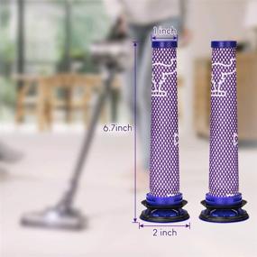 img 3 attached to 🔍 2-Pack Cosumina Replacement Pre Filters for Dyson DC58 DC59 DC62 V6 V7 V8 V8 Absolute SV10 - Replaces Part Replacement Filters