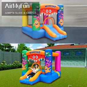 img 3 attached to 🎠 Experience Bouncy Fun with AirMyFun Inflatable Bounce Jumping Monster