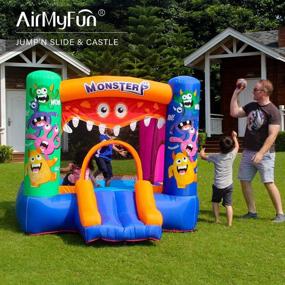 img 4 attached to 🎠 Experience Bouncy Fun with AirMyFun Inflatable Bounce Jumping Monster