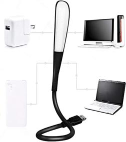 img 2 attached to 🔌 НаутиКид USB Настольная лампа: настраиваемый светодиодный свет для power bank, ноутбука, блокнота и USB адаптера