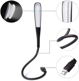 img 3 attached to 🔌 NaughtyKid USB Reading Lamp: Adjustable LED Light for Power Bank, Laptop, Notebook & USB Adapter