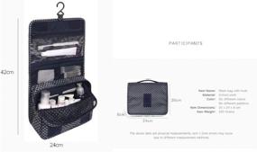 img 4 attached to Portable Cosmetic Organizer Multifunction Toiletry Travel Accessories