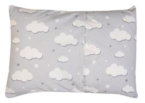 img 1 attached to 🌥️ 2 Pack Toddler Pillowcase - Premium Soft Cotton Flannel, Breathable and Cozy, 13x18 Size, Clouds Design