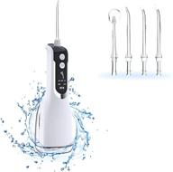 🦷 meycacoo dental water pick, cordless portable teeth cleaner with 5 modes, 4 jet tips, led display, powerful battery, usb rechargeable & ipx7 waterproof – perfect for home and travel logo