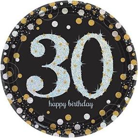 img 4 attached to 🎉 30 Pack of Sparkling Celebration Paper Dessert Plates (24 Count)