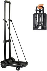 img 4 attached to 🛒 Convenient Wincspace Lightweight Portable Shopping Cart: The Ultimate Material Handling Solution