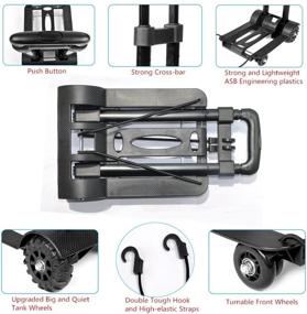 img 1 attached to 🛒 Convenient Wincspace Lightweight Portable Shopping Cart: The Ultimate Material Handling Solution