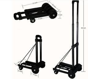 img 3 attached to 🛒 Convenient Wincspace Lightweight Portable Shopping Cart: The Ultimate Material Handling Solution