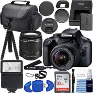 📷 canon eos 4000d digital camera with 18-55mm f/3.5-5.6 iii lens bundle: includes sandisk 32gb sd card, flash, and more! logo