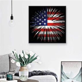 img 2 attached to Diamond Painting Decoration American 11 8X11 8In