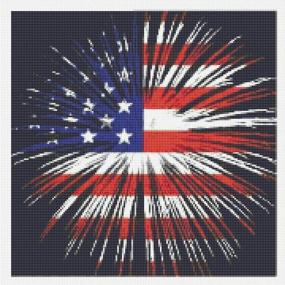 img 3 attached to Diamond Painting Decoration American 11 8X11 8In