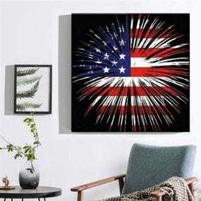 img 1 attached to Diamond Painting Decoration American 11 8X11 8In