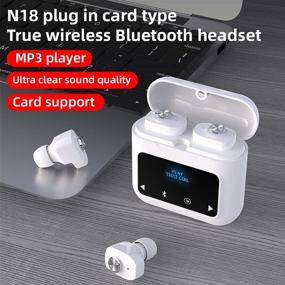 img 4 attached to Bluetooth Wireless Earphones Playtime Charging Headphones for Earbud Headphones