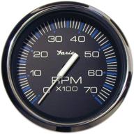 faria 33718 chesapeake black tachometer logo