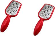 🧀 multi-functional stainless steel mini grater set - cheese, garlic, nutmeg, chocolate - pack of 2 - 5" size - bpa free logo