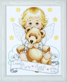 img 1 attached to 🧵 Tobin Heavenly Angel Cross Stitch Kit, 11x14, 14 Count: Unleash Creativity with This Divine DIY Project!